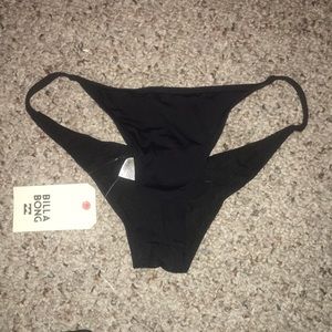 Skimpy cut solid black bottoms